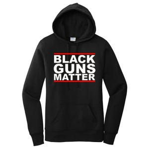 Black Guns Matter Gift For Gun Owner Women's Pullover Hoodie