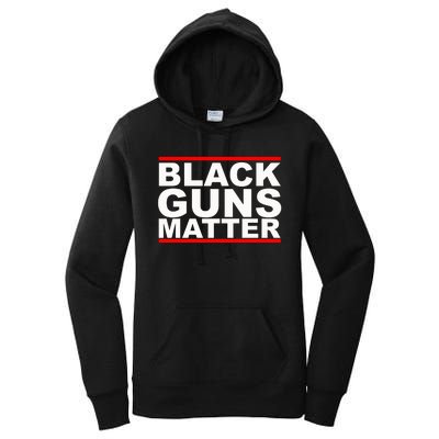 Black Guns Matter Gift For Gun Owner Women's Pullover Hoodie