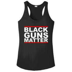 Black Guns Matter Gift For Gun Owner Ladies PosiCharge Competitor Racerback Tank