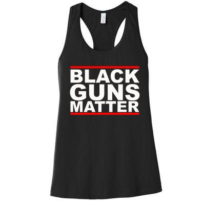 Black Guns Matter Gift For Gun Owner Women's Racerback Tank