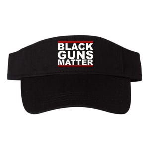 Black Guns Matter Gift For Gun Owner Valucap Bio-Washed Visor