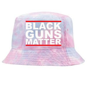 Black Guns Matter Gift For Gun Owner Tie-Dyed Bucket Hat