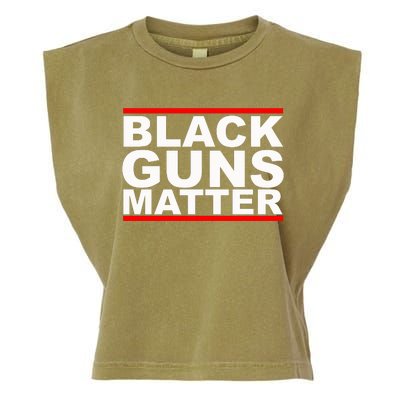 Black Guns Matter Gift For Gun Owner Garment-Dyed Women's Muscle Tee