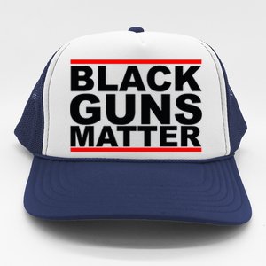 Black Guns Matter Gift For Gun Owner Trucker Hat