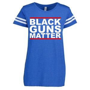 Black Guns Matter Gift For Gun Owner Enza Ladies Jersey Football T-Shirt