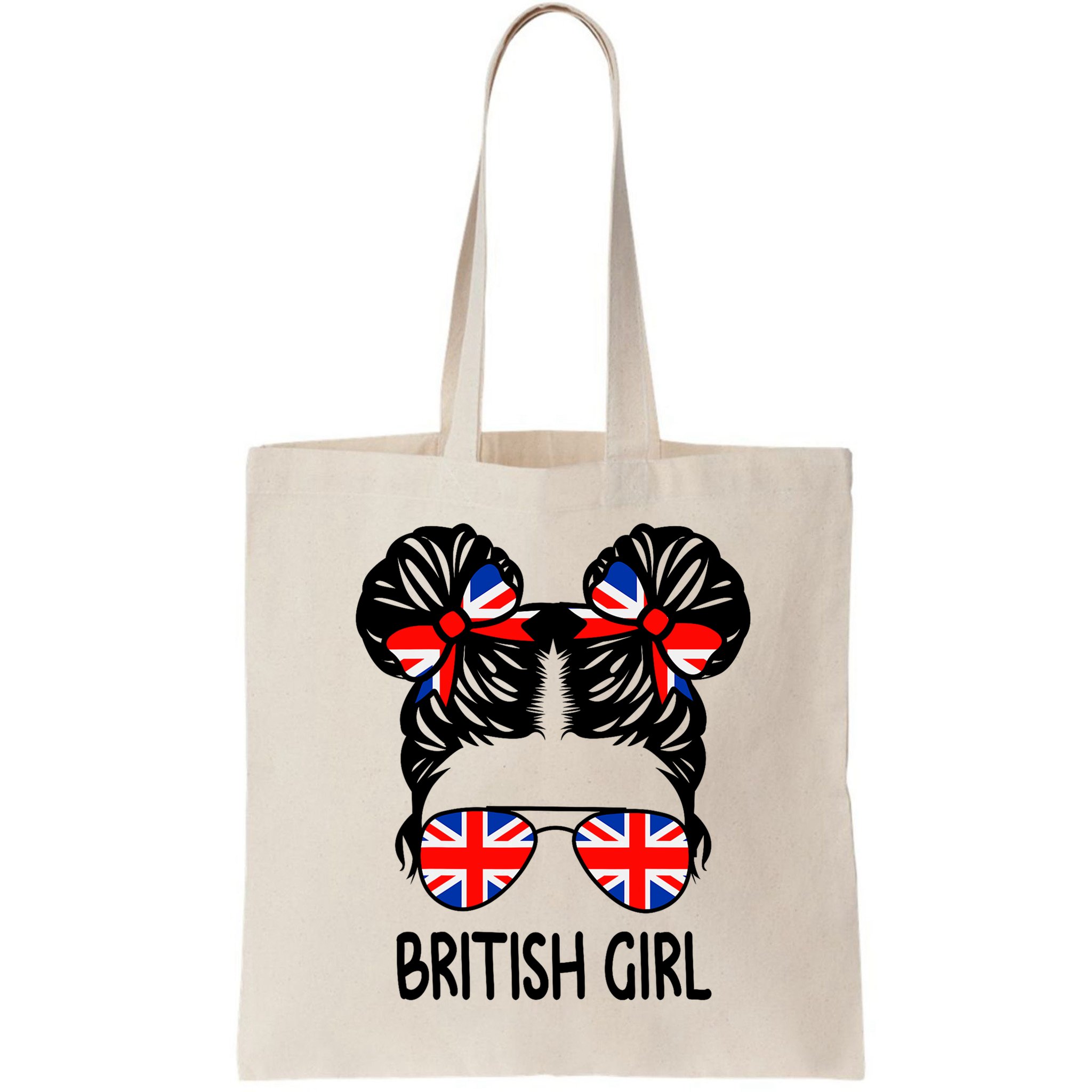 British Girl Messy Hair United Kingdom Pride Bag