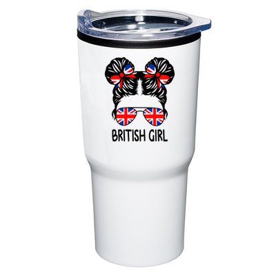 British Girl Messy Hair United Kingdom Pride Tumbler