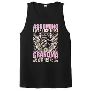 Biker Gear Motorcycle Funny Gift Grandma Assuming I'm Like Most Gift PosiCharge Competitor Tank