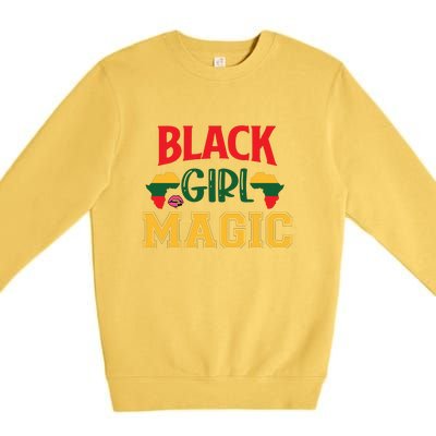 Black Girl Magic For Black History Month Gift Premium Crewneck Sweatshirt