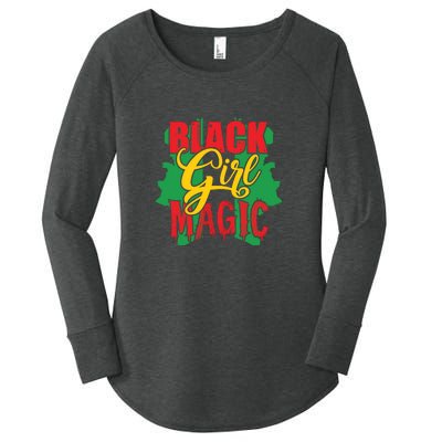 Black Girl Magic African American Melanin Gifts Women's Perfect Tri Tunic Long Sleeve Shirt