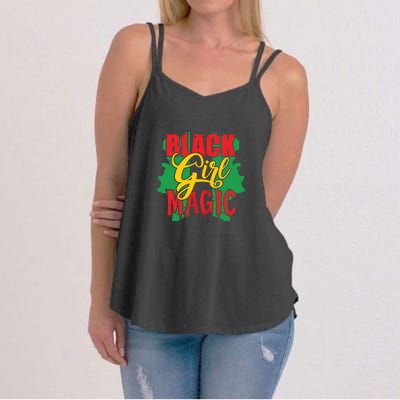 Black Girl Magic African American Melanin Gifts Women's Strappy Tank