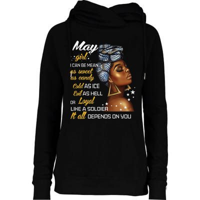 Birthday Gift May Taurus Gemini Wo Womens Funnel Neck Pullover Hood