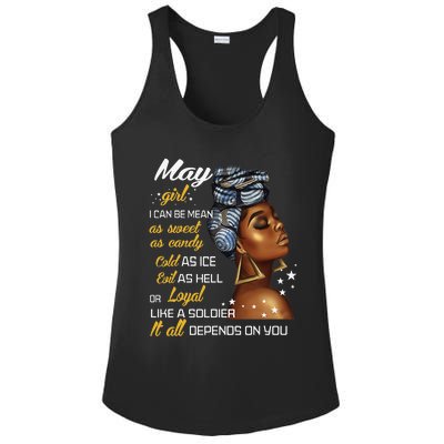 Birthday Gift May Taurus Gemini Wo Ladies PosiCharge Competitor Racerback Tank