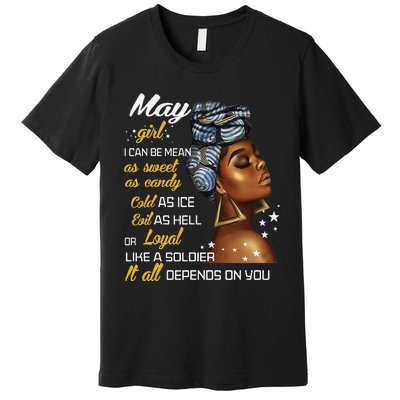 Birthday Gift May Taurus Gemini Wo Premium T-Shirt