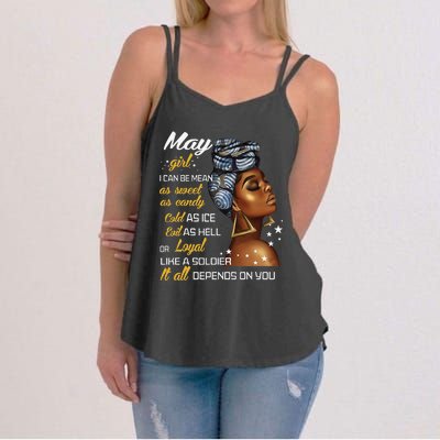 Birthday Gift May Taurus Gemini Wo Women's Strappy Tank