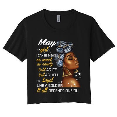 Birthday Gift May Taurus Gemini Wo Women's Crop Top Tee