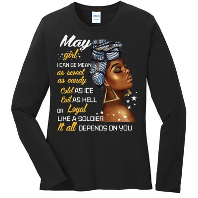 Birthday Gift May Taurus Gemini Wo Ladies Long Sleeve Shirt