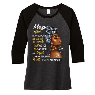 Birthday Gift May Taurus Gemini Wo Women's Tri-Blend 3/4-Sleeve Raglan Shirt