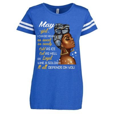 Birthday Gift May Taurus Gemini Wo Enza Ladies Jersey Football T-Shirt