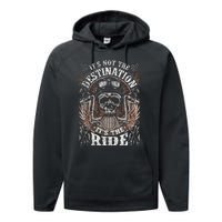 Biker Gear Motorcycle Gifts Not Target ItS The Ride Performance Fleece Hoodie