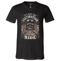 Biker Gear Motorcycle Gifts Not Target ItS The Ride V-Neck T-Shirt