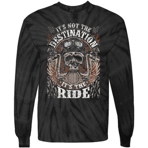 Biker Gear Motorcycle Gifts Not Target ItS The Ride Tie-Dye Long Sleeve Shirt