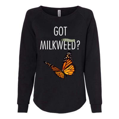 Butterfly Got Milkweed Womens California Wash Sweatshirt