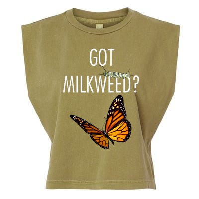 Butterfly Got Milkweed Garment-Dyed Women's Muscle Tee