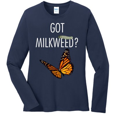 Butterfly Got Milkweed Ladies Long Sleeve Shirt