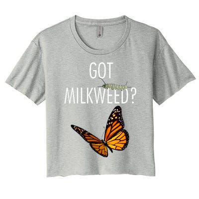 Butterfly Got Milkweed Women's Crop Top Tee