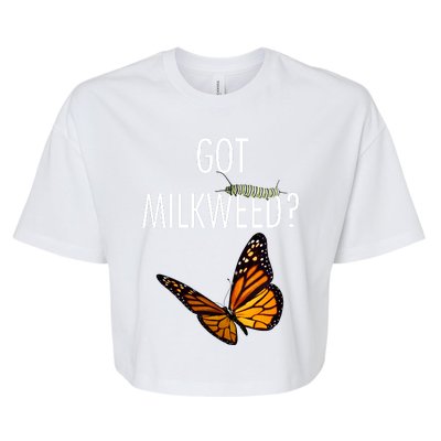 Butterfly Got Milkweed Bella+Canvas Jersey Crop Tee