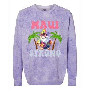 Beach Gnome Maui Hawaii Strong Colorblast Crewneck Sweatshirt