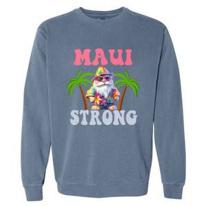 Beach Gnome Maui Hawaii Strong Garment-Dyed Sweatshirt