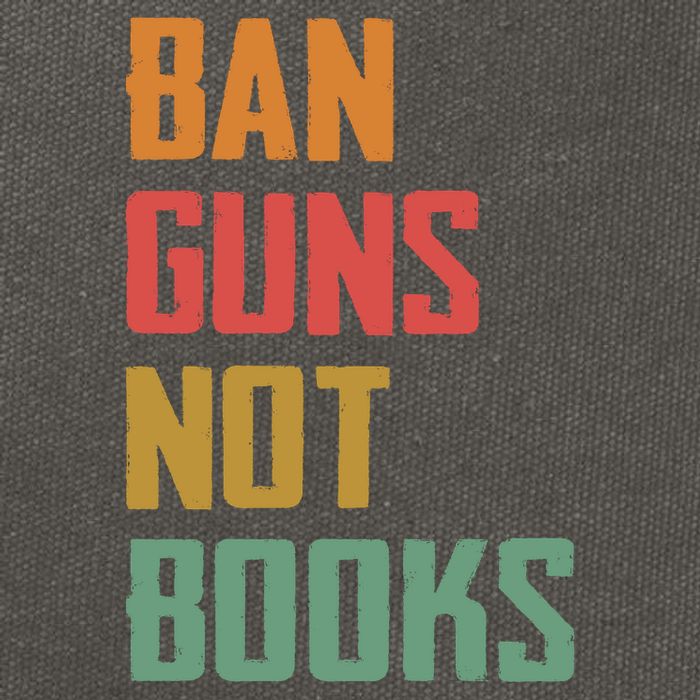 Ban Guns Not Books Cotton Canvas Backpack