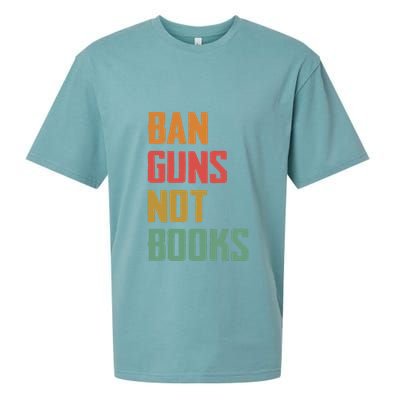 Ban Guns Not Books Sueded Cloud Jersey T-Shirt