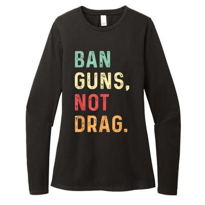 Ban Guns Not Drag Retro Womens CVC Long Sleeve Shirt