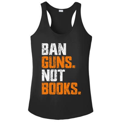 Ban Guns Not Books End Gun Violence No Gun Ladies PosiCharge Competitor Racerback Tank