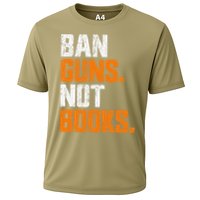 Ban Guns Not Books End Gun Violence No Gun Cooling Performance Crew T-Shirt