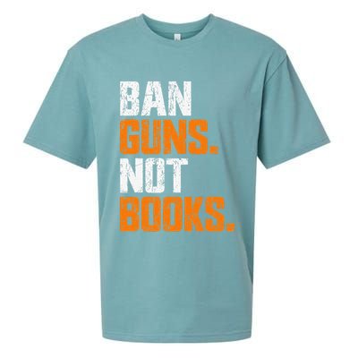 Ban Guns Not Books End Gun Violence No Gun Sueded Cloud Jersey T-Shirt