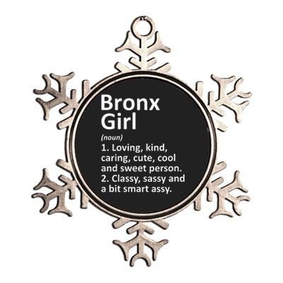 BRONX GIRL NY NEW YORK Funny City Home Roots Gift Metallic Star Ornament