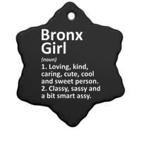 BRONX GIRL NY NEW YORK Funny City Home Roots Gift Ceramic Star Ornament