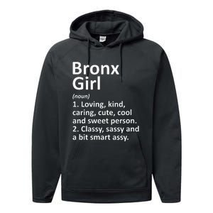 BRONX GIRL NY NEW YORK Funny City Home Roots Gift Performance Fleece Hoodie