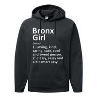 BRONX GIRL NY NEW YORK Funny City Home Roots Gift Performance Fleece Hoodie