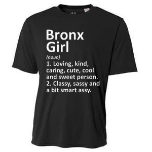 BRONX GIRL NY NEW YORK Funny City Home Roots Gift Cooling Performance Crew T-Shirt