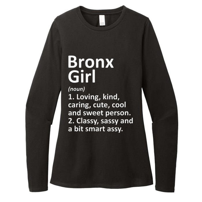 BRONX GIRL NY NEW YORK Funny City Home Roots Gift Womens CVC Long Sleeve Shirt