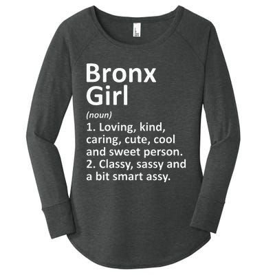 BRONX GIRL NY NEW YORK Funny City Home Roots Gift Women's Perfect Tri Tunic Long Sleeve Shirt