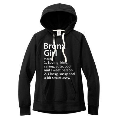 BRONX GIRL NY NEW YORK Funny City Home Roots Gift Women's Fleece Hoodie