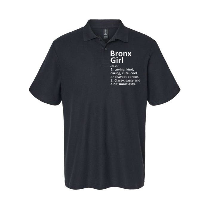 BRONX GIRL NY NEW YORK Funny City Home Roots Gift Softstyle Adult Sport Polo