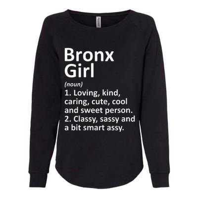 BRONX GIRL NY NEW YORK Funny City Home Roots Gift Womens California Wash Sweatshirt