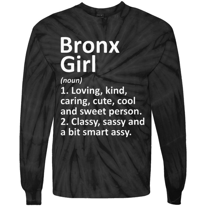 BRONX GIRL NY NEW YORK Funny City Home Roots Gift Tie-Dye Long Sleeve Shirt